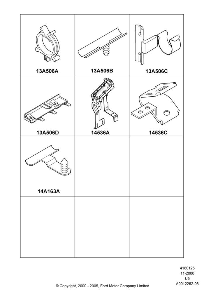 Wiring Clamps, Miscellaneous Retainers