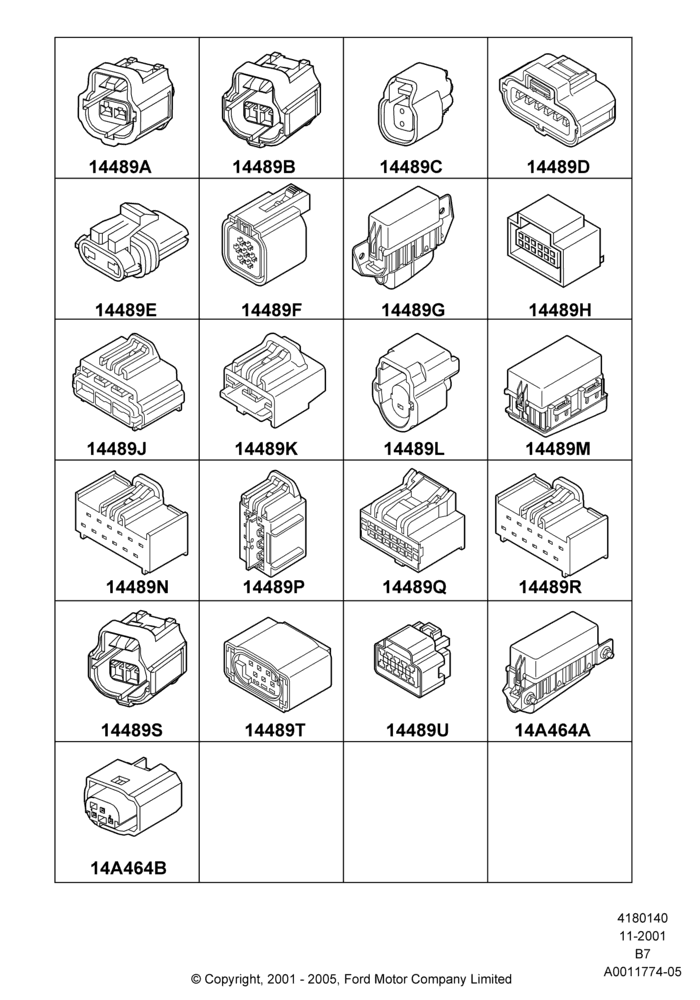 40B - Wiring Connectors, Page B; 18/MAR/2002-30/JUN/2017