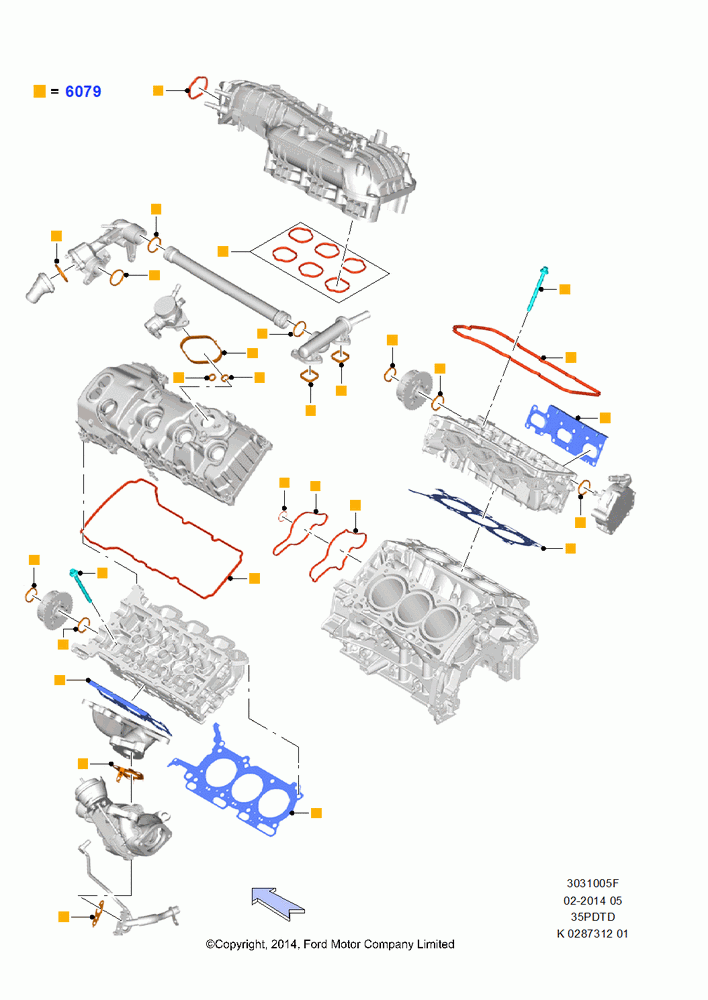 05F - Engine Gasket Kits, 3.5L V6 GTDI; 21/APR/2014