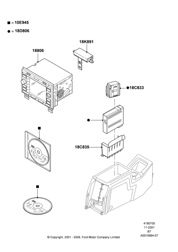 05A - Navigation System, AM/FM Str/CD/Clk/Navig System; 18/MAR/2002-02/AUG/2006