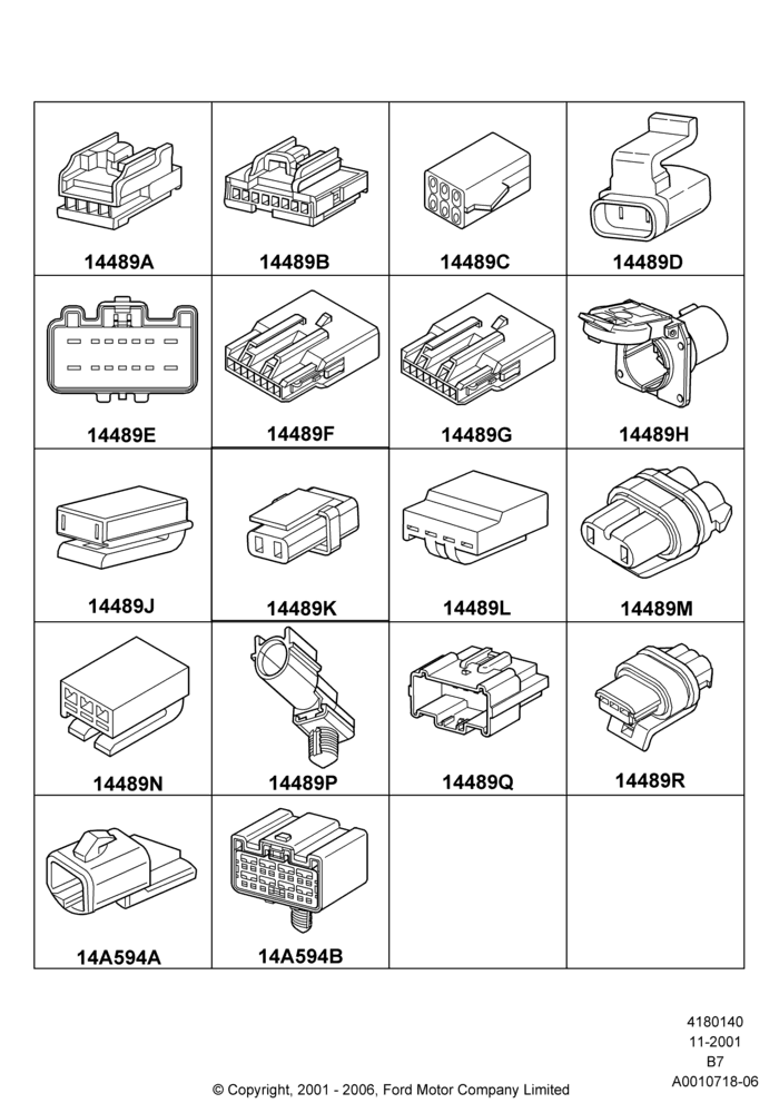 40A - Wiring Connectors, Page A; 18/MAR/2002-30/JUN/2017