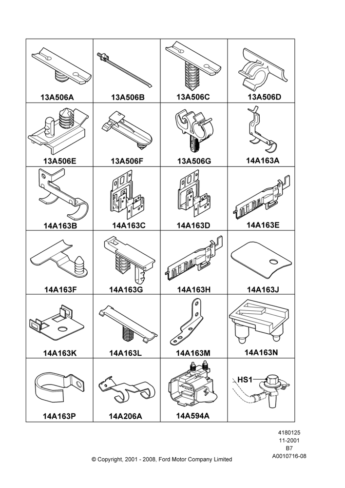 25 - Wiring Clamps; 18/MAR/2002-30/JUN/2017