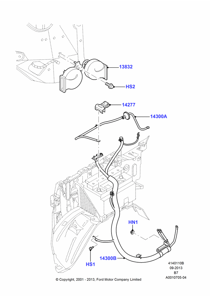 10A - Battery Cables and Horn; 18/MAR/2002-11/AUG/2014
