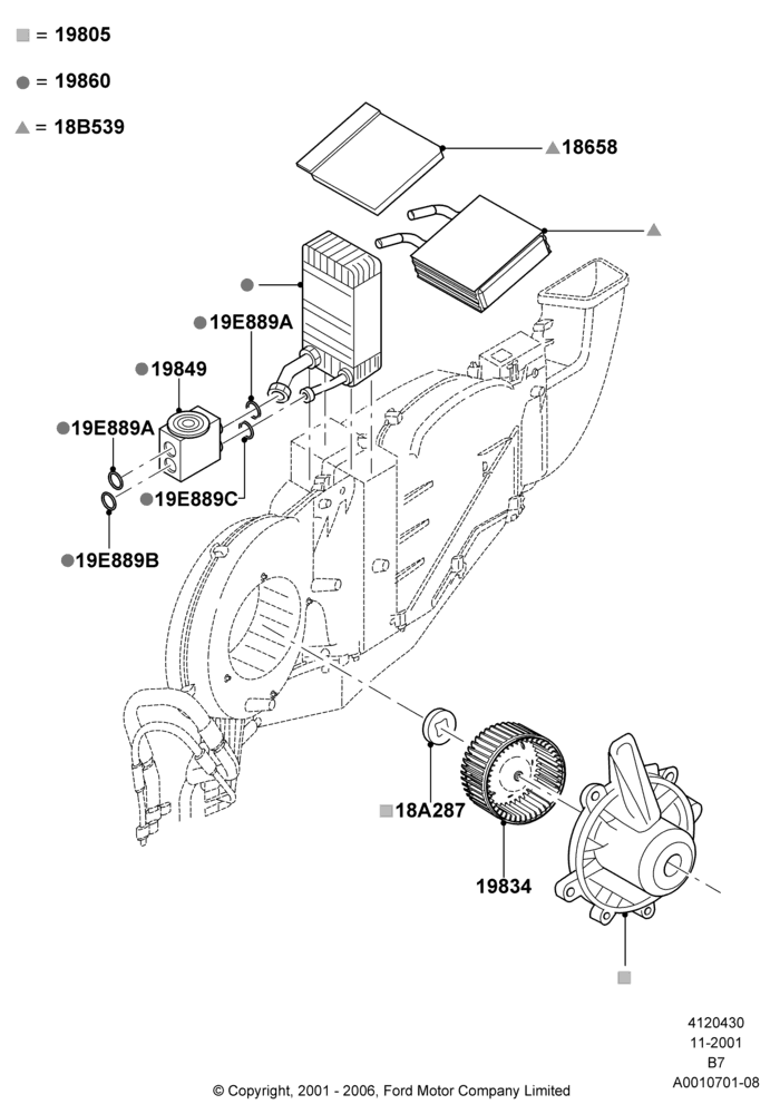 30A - Auxiliary A/C Internal Components; 18/MAR/2002-07/MAY/2004