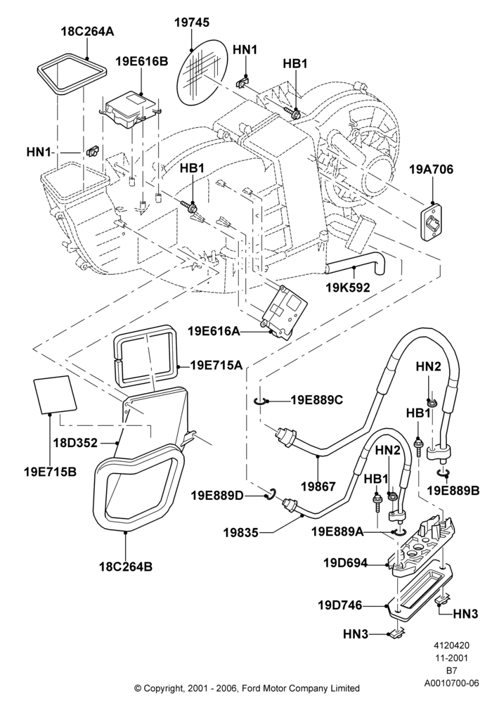 20A - Auxiliary A/C External Components; 18/MAR/2002-07/MAY/2004