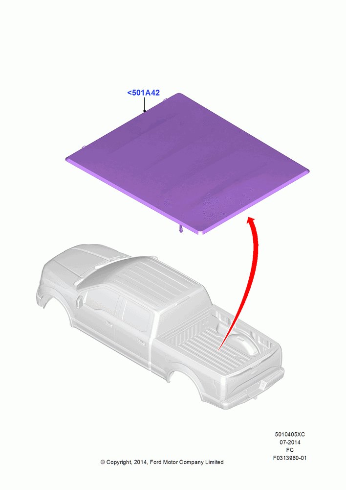 05XC - Pick Up Box/Tailgate and Tonneau, (+) North American Markets, Accessory, Soft Folding Tonneau Covers; 20/OCT/2014