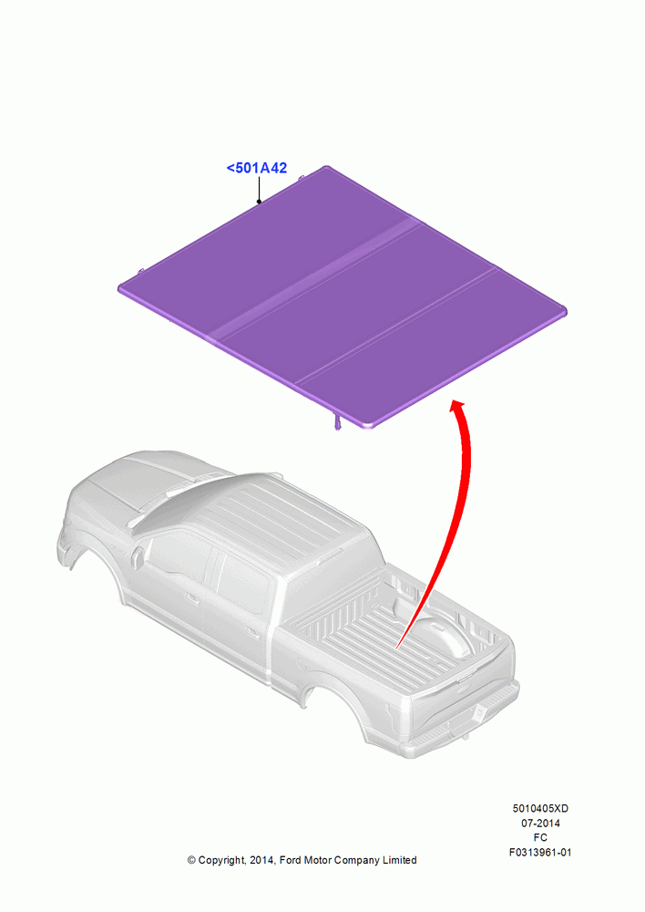 05XD - Pick Up Box/Tailgate and Tonneau, (+) North American Markets, Accessory, Hard Folding Tonneau Covers; 20/OCT/2014