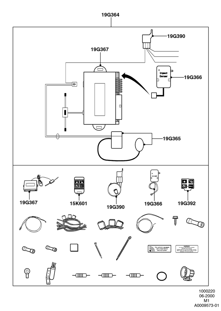 Remote Starting Kit, (+)"USA", Automatic Transmission, Non-Power Code Systems