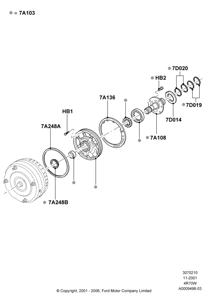 10A - Transmission Pump Assy, 4R70/4R75 W/E 4 Speed Trans; 18/MAR/2002-02/AUG/2006