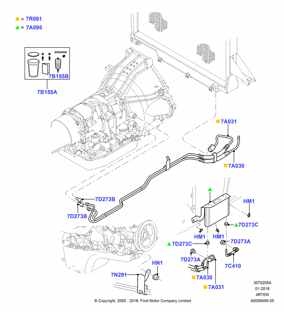 05A - Transmission Cooling Systems, 4R70/4R75 W/E 4 Speed Trans; 18/MAR/2002-01/DEC/2003
