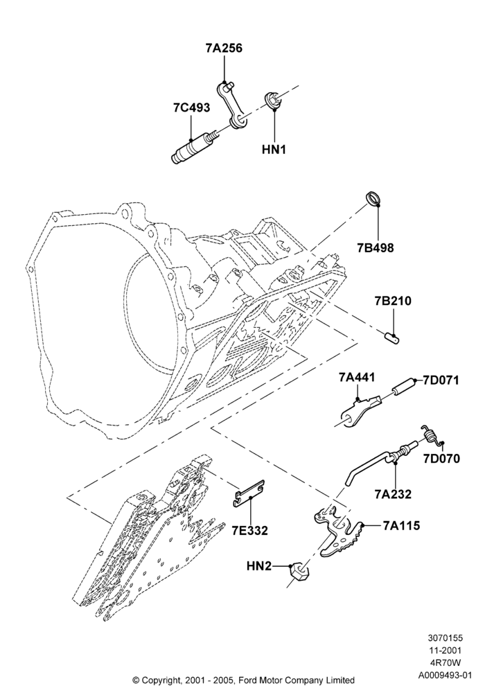 55A - Transmission Control Mechanisms, 4R70/4R75 W/E 4 Speed Trans; 18/MAR/2002-02/AUG/2006