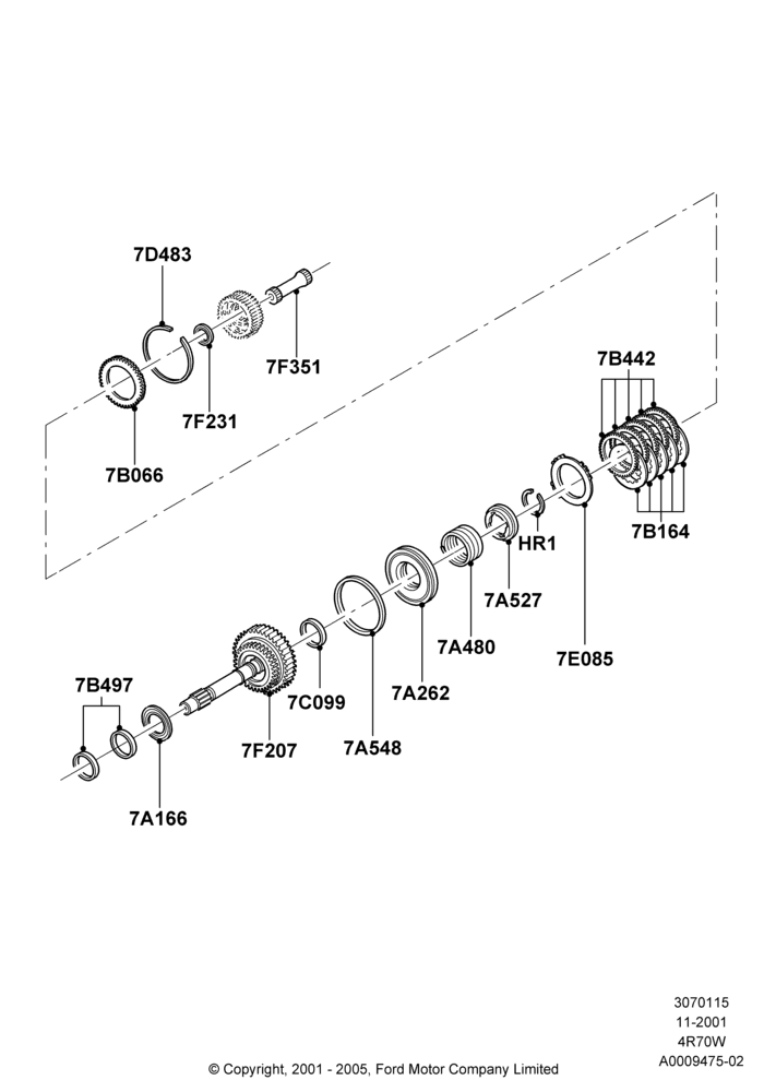 15A - Forward Clutch and Components, 4R70/4R75 W/E 4 Speed Trans; 18/MAR/2002-02/AUG/2006