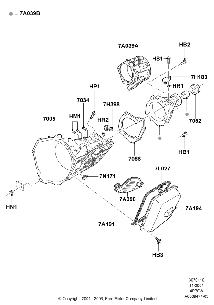 10A - Transmission External Components, 4R70/4R75 W/E 4 Speed Trans; 18/MAR/2002-02/AUG/2006