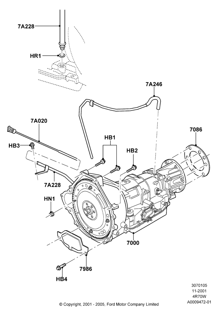 05A - Auto Trans Assy & Speedometer Drive, 4R70/4R75 W/E 4 Speed Trans, 4WD; 18/MAR/2002-02/AUG/2006