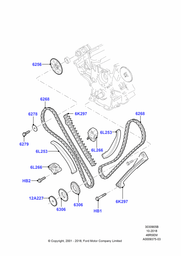 05B - Timing Gear, 4.6 SOHC EFI, Romeo 4.6 SOHC EFI, Windsor 4.6 SOHC EFI; 18/MAR/2002-02/AUG/2004