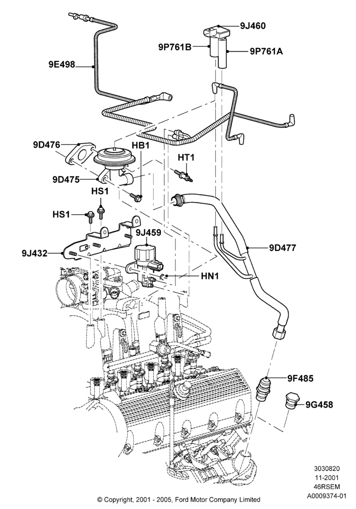 20B - Exhaust Gas Recirculation, Romeo 4.6 SOHC EFI, Windsor 4.6 SOHC EFI; 18/MAR/2002-02/AUG/2004