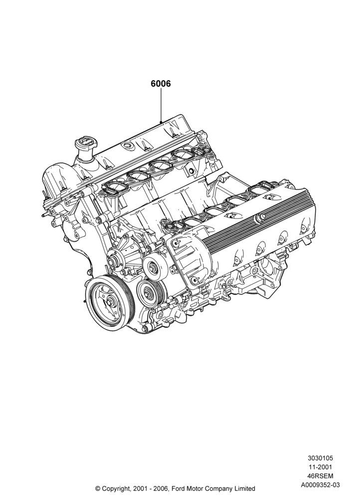 05B - Service Engine and Short Block, Romeo 4.6 SOHC EFI, Windsor 4.6 SOHC EFI; 18/MAR/2002-02/AUG/2004