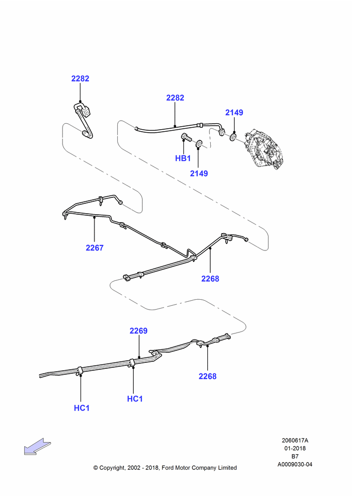 17A - REAR BRAKE LINES; 18/MAR/2002-02/AUG/2006