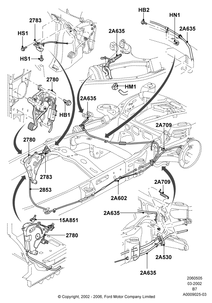 05A - Parking Brake; 18/MAR/2002-02/AUG/2006