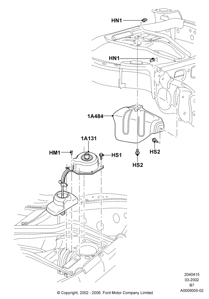 15A - Spare Wheel Carrier; 18/MAR/2002-02/AUG/2006