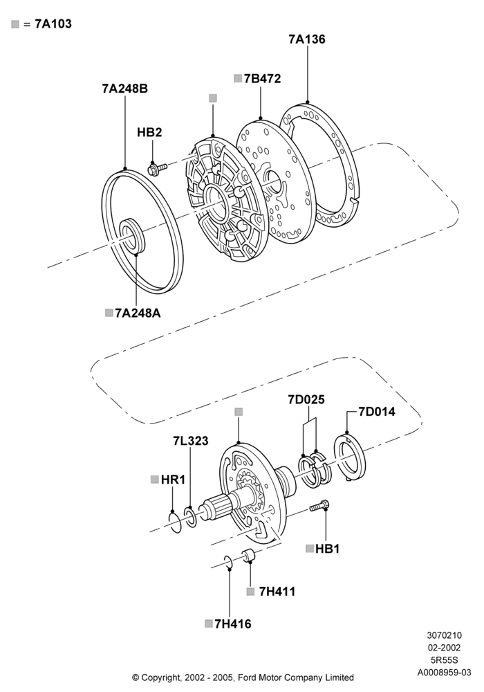 10A - Transmission Pump Assy, 5 Speed Auto Transmission 5R55S; 04/MAR/2002-16/DEC/2010