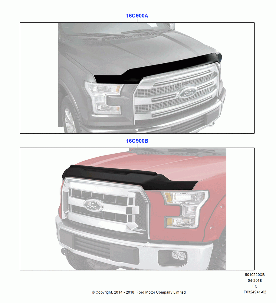 20XB - Hood and Related Parts, (+) North American Markets, Accessory, Accessory Hood Protector By Aeroskin; 20/OCT/2014-26/SEP/2016