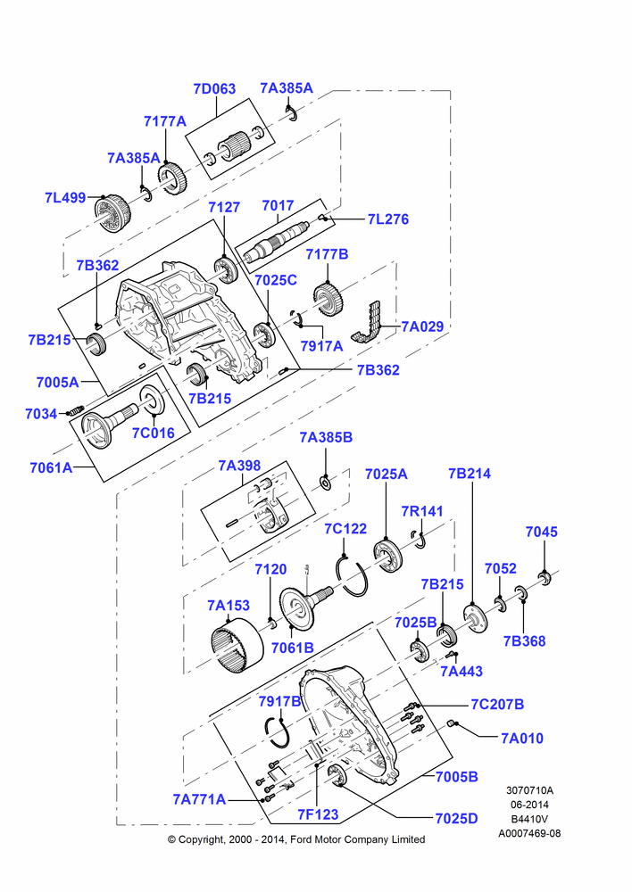 10A - Transfer Drive Components, With 1 Speed Transfer Case; 13/NOV/2000-19/JUL/2005