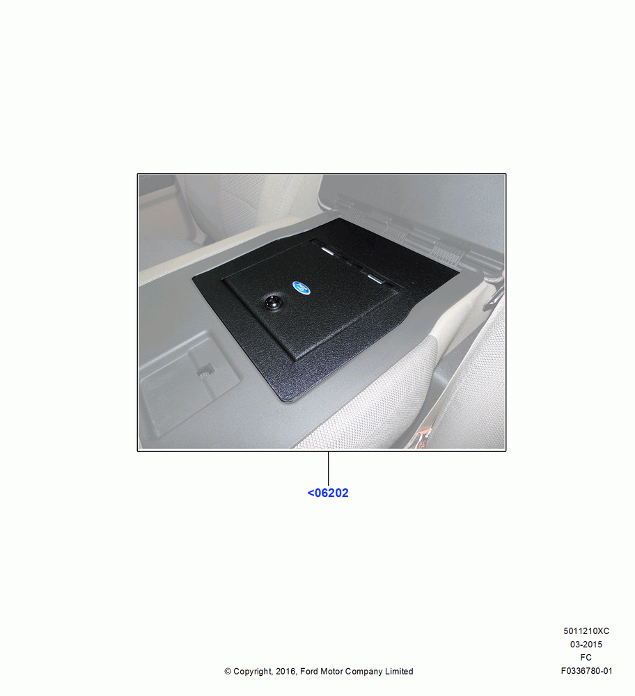 10XC - Console - Floor, (+) North American Markets, Accessory - Armrest Console Vault; 12/OCT/2015