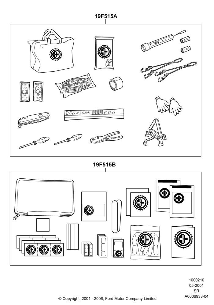10 - Emergency and Safety Equipment; 04/JUN/2001-01/JUL/2005