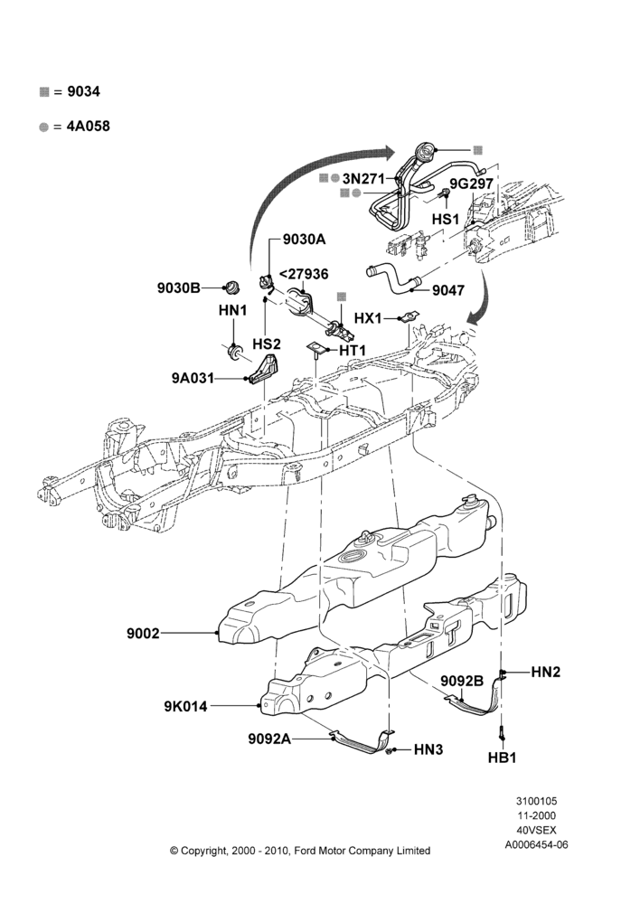 05D - Fuel Tank, 4.0L V6 12V SOHC EFI, Less Skid Plates; 13/NOV/2000-04/AUG/2003