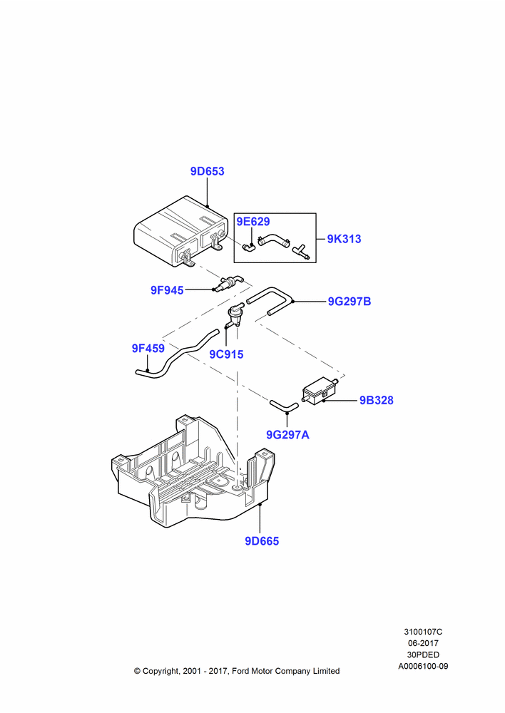 07C - Fuel Vapour System, 3.0 V6 24V DOHC EFI Modular; 12/JUN/2000-22/DEC/2003