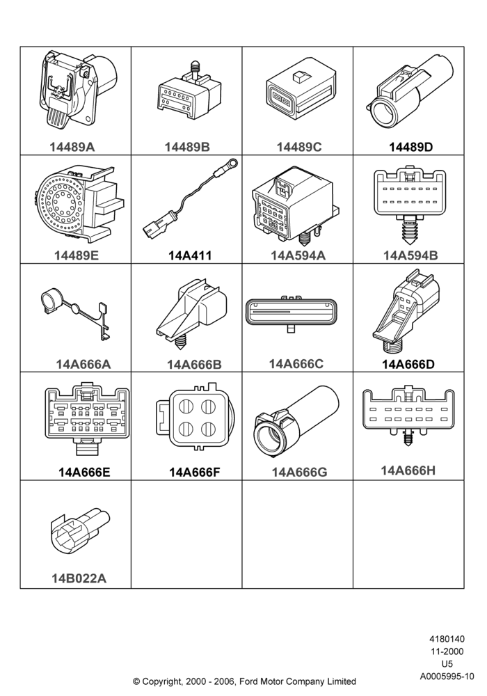 40D - Wiring Connectors, Page D; 13/NOV/2000-16/DEC/2010