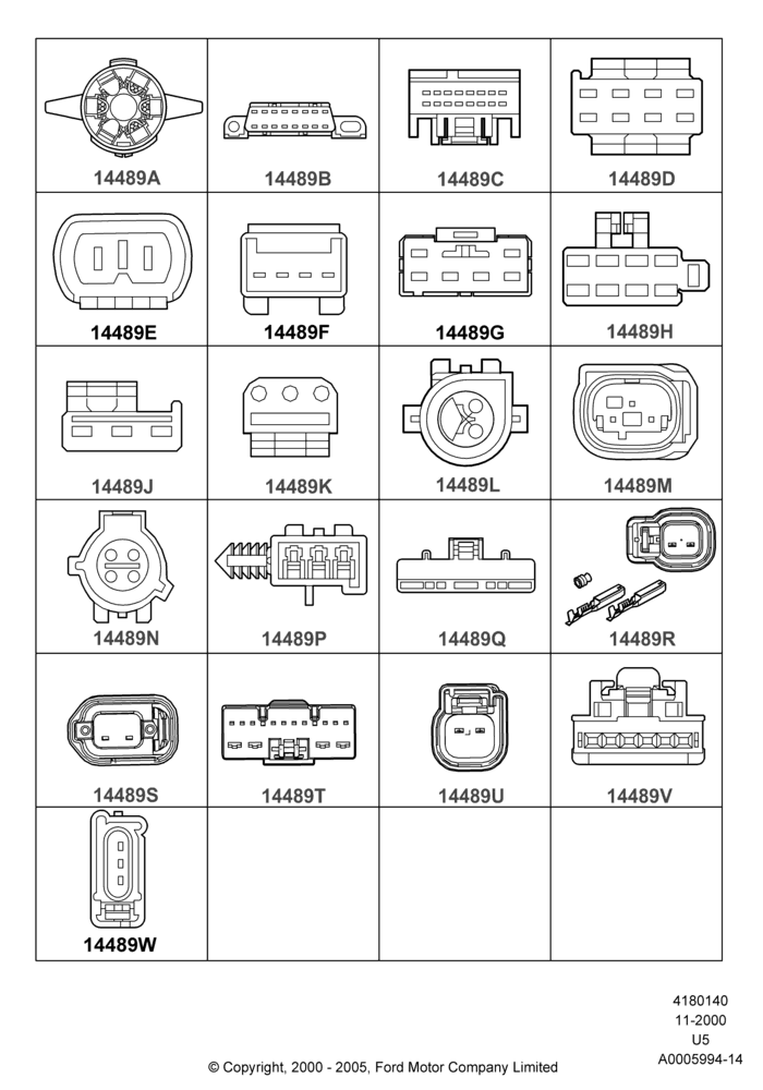 40C - Wiring Connectors, Page C; 13/NOV/2000-16/DEC/2010