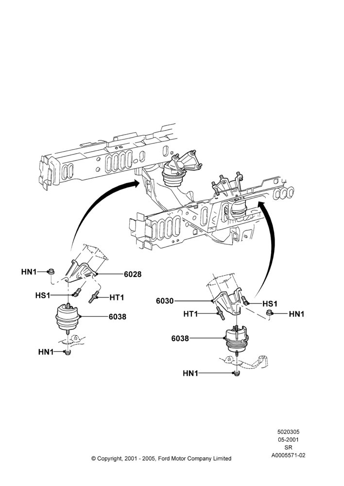 05 - Engine Mounting; 04/JUN/2001-01/JUL/2005