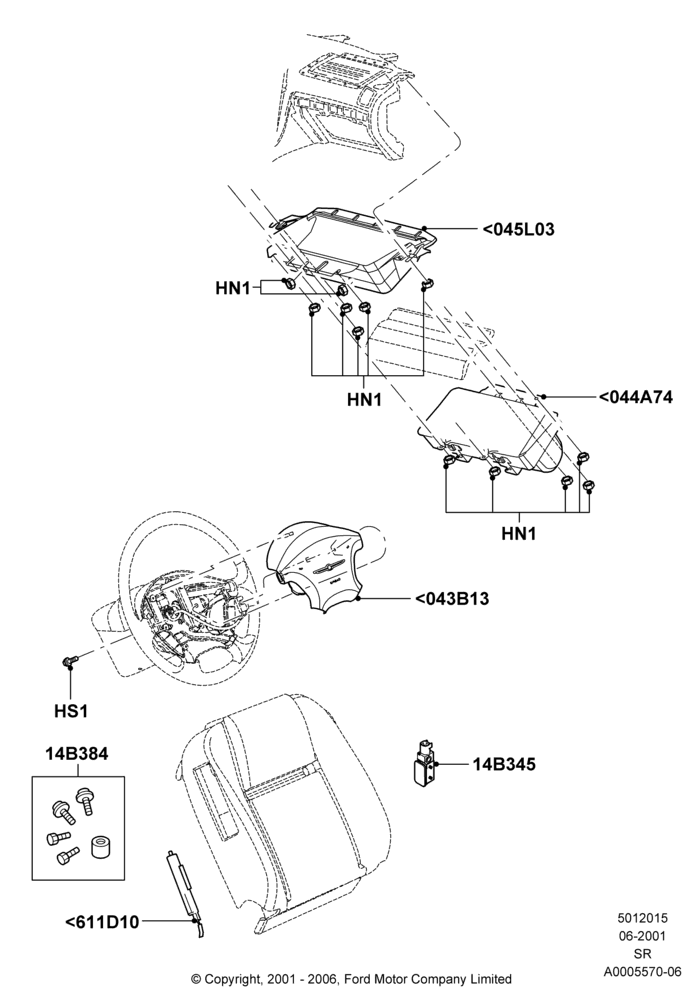 15 - Airbag System; 04/JUN/2001-01/JUL/2005