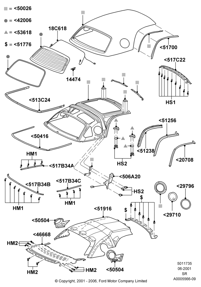 35 - Hardtop Details; 04/JUN/2001-01/JUL/2005