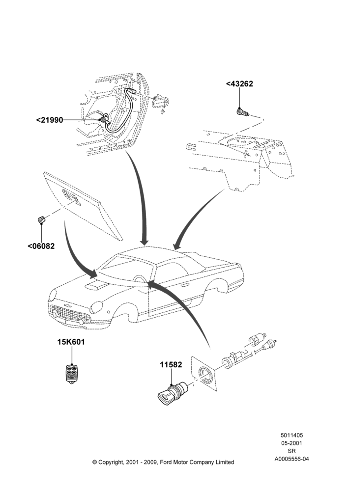 05 - Vehicle Lock Sets and Repair Kits; 04/JUN/2001-01/JUL/2005