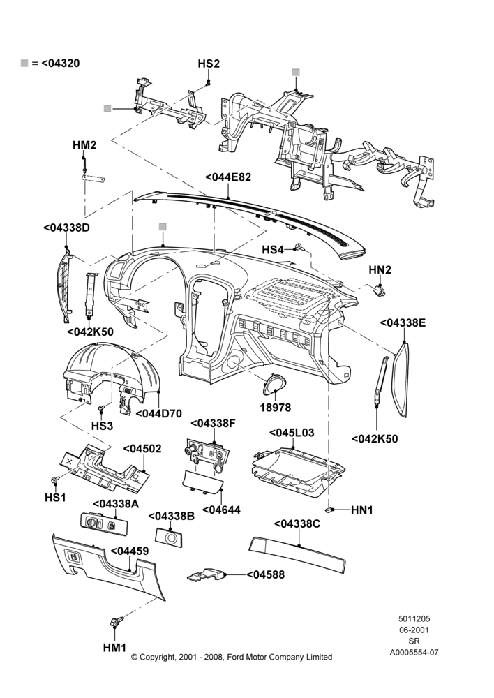 05 - Instrument Panel; 04/JUN/2001-01/JUL/2005