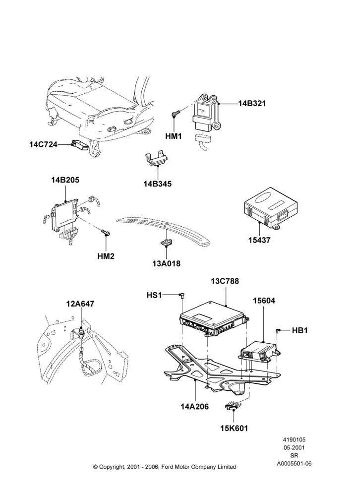 05 - Vehicle Modules and Sensors; 04/JUN/2001-01/JUL/2005
