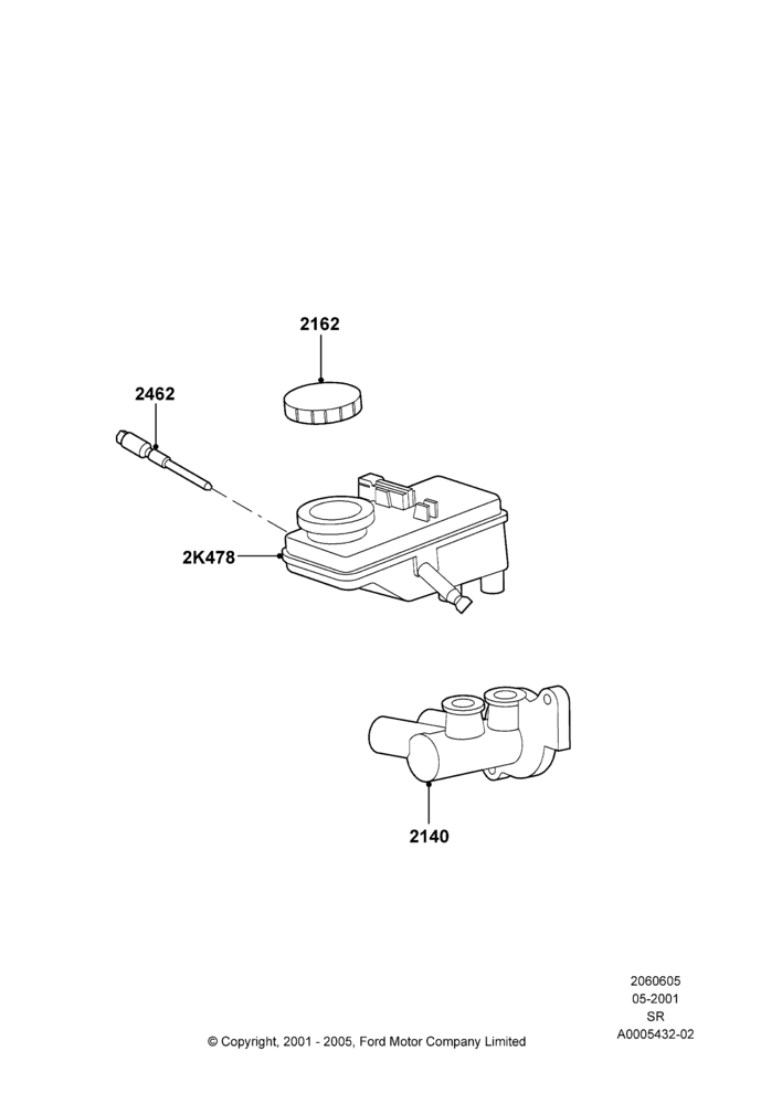 05 - Master Cylinder - Brake System; 04/JUN/2001-01/JUL/2005