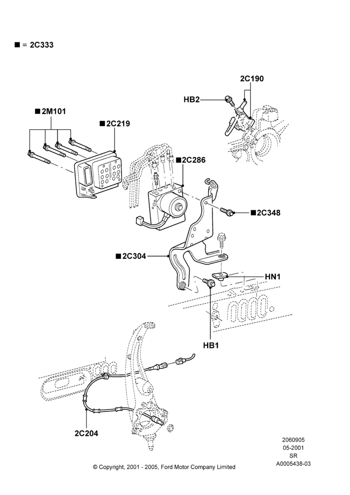 05 - Anti-Lock Braking System; 04/JUN/2001-01/JUL/2005
