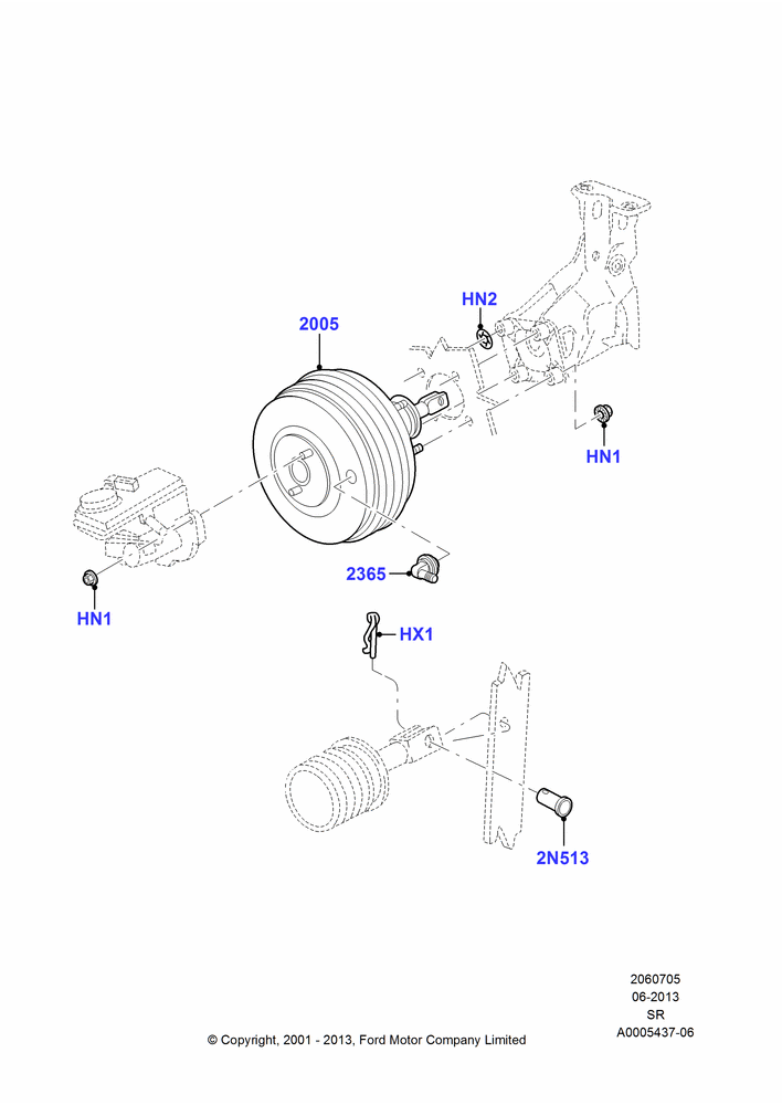 05 - Brake Booster; 04/JUN/2001-01/JUL/2005