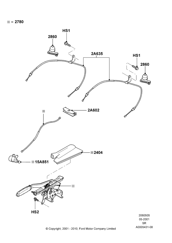 05 - Parking Brake; 04/JUN/2001-01/JUL/2005