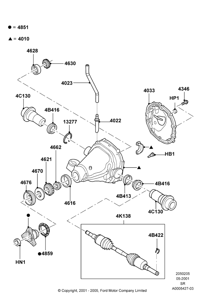 05 - Rear Axle; 04/JUN/2001-01/JUL/2005