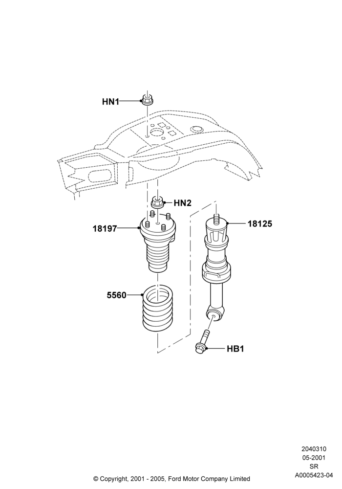 10 - Rear Springs and Shock Absorbers; 04/JUN/2001-01/JUL/2005