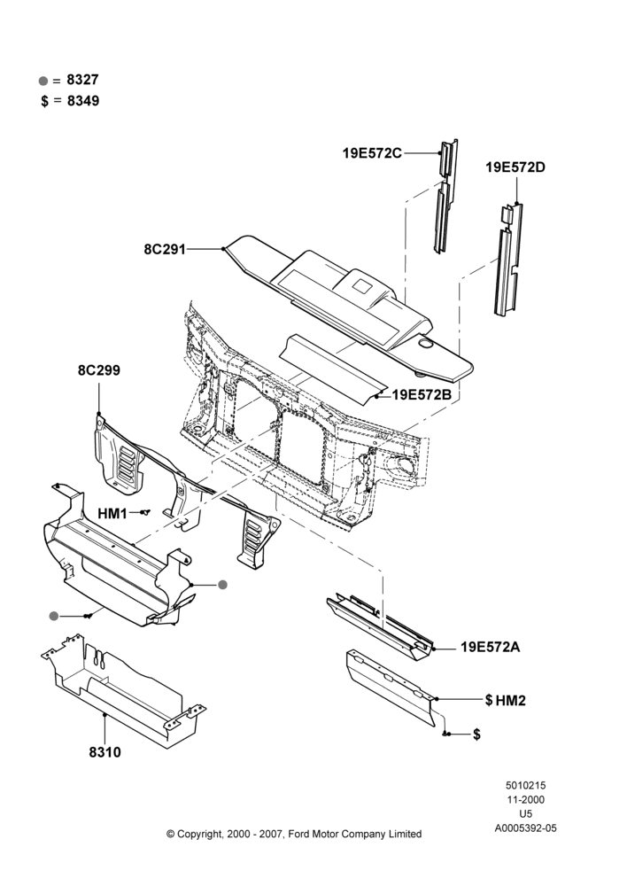 15B - Air Deflectors, Lincoln/Mercury Series; 13/NOV/2000-04/AUG/2003