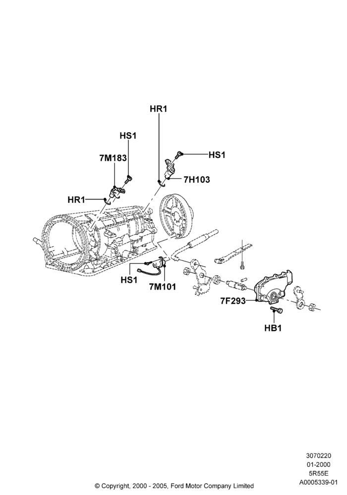 Transmission Modules and Sensors, 5R44E/5R55E - 5 Speed Auto Trans