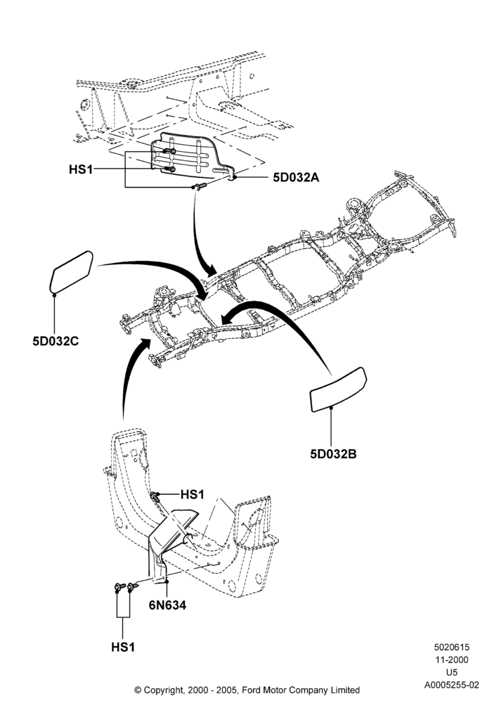 15A - Splash and Heat Shields; 13/NOV/2000-19/JUL/2005
