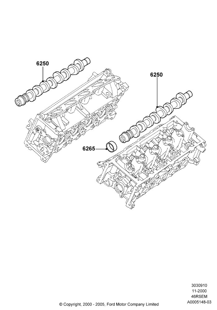 Camshaft, Romeo 4.6 SOHC EFI