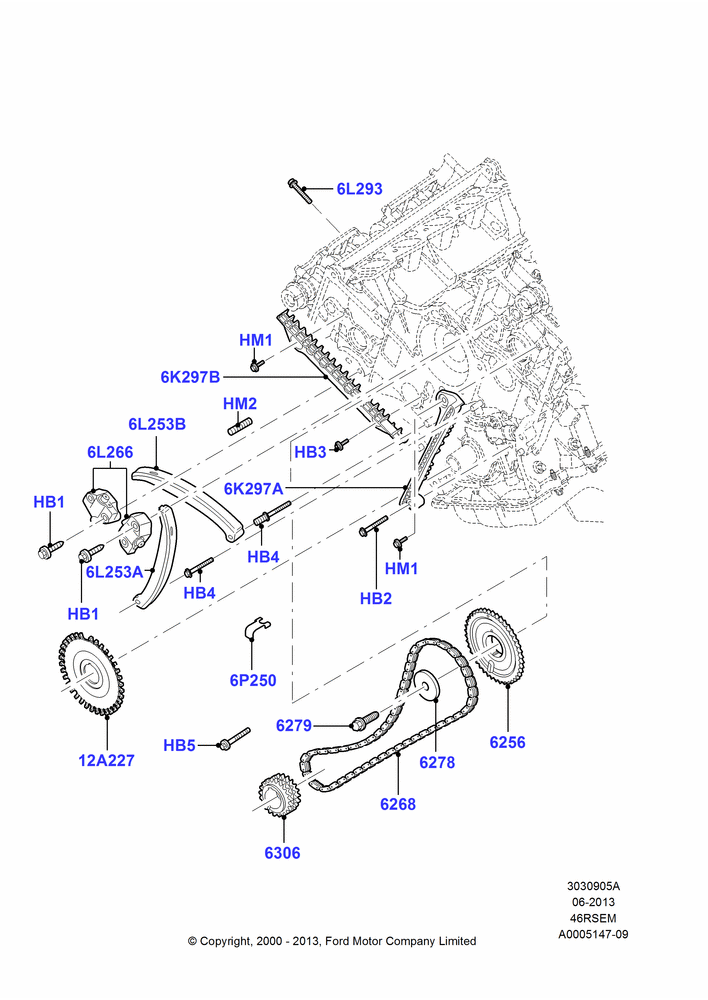 Timing Gear, Romeo 4.6 SOHC EFI